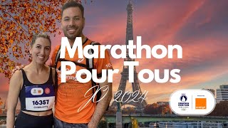 Le Marathon pour tous des JO de Paris 2024 en 2 minutes [upl. by Ynehteb]