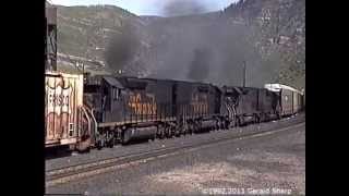 Run 8 Roaring EMDs On Tennessee Pass Colorado  1992 [upl. by Fancy]