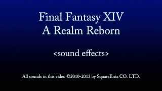 FFXIV ARR Party Sound Effects [upl. by Maurene]