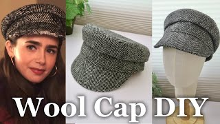 Emily in Paris Wool Hat DIY FREE PATTERN download Sewing Tutorial [upl. by Ardnos]