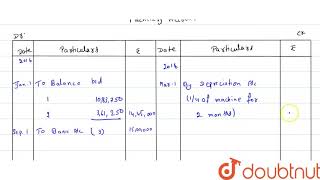 On January 01 2014 a Limited Company purchased machinery for Rs 2000000 Depreciation is [upl. by Mulford617]