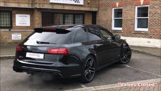 Audi RS6 with valved Capristo Exhaust  Scuderia Car Parts [upl. by Ayaet]