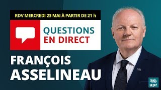 François Asselineau répond en direct à vos questions sur YouTube  23 mai 2018 [upl. by Tdnerb]