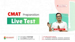 CMAT Live Test  Target 100  CMAT Exam Preparation in Nepal  CMAT 2022  Edusoft Academy [upl. by Llenral]