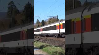 Swiss Railways Re44  InterCity Train passing Lenzburg 🇨🇭 [upl. by Geiss]