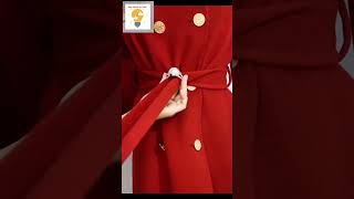 How to Tie a Coat Belt with Style [upl. by Akeinahs]