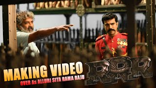 RRR Making Video  Ram Charan Make Over As Alluri Sita Rama Raju  Alia Bhatt  NTR  SS Rajamouli [upl. by Fabiola]