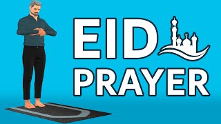 How to pray Eid prayer beginners  Salat al Eid  with Subtitle [upl. by Aldos]