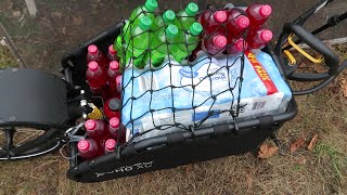 Overloading Burley Coho XC Trailer with 90 lbs of Drinks  Road Test  Review [upl. by Ahsila]