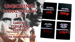 Unboxing  Lethal Weapon  1  4  Steelbooks  Media Markt exklusiv [upl. by Philemon]