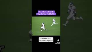 Gus Edwards Tottenville High School Highlights The Gus Bus benchwarmers footballhighlights [upl. by Olag]