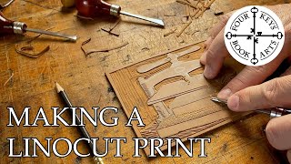 Making A Linocut Print from Start to Finish  Featuring Mr Ritchie [upl. by Hebel584]