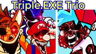 Friday Night Funkin’ TripleEXE Trio  Vs SonicEXE MarioEXE amp CrashEXE FNF Mod [upl. by Kent288]