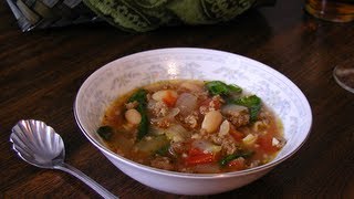 Italian Sausage Soup Slow Cooker [upl. by Maffa623]