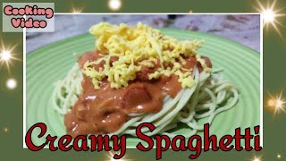 Creamy Spaghetti recipe  Pinoy style [upl. by Babbie]