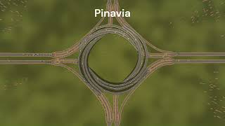 Cities Skylines Intersection Simulation Part 3 highway to highway interchanges [upl. by Darbie]