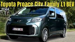 2024 Toyota Proace City Family L1 BEV Revealed [upl. by Acnalb]