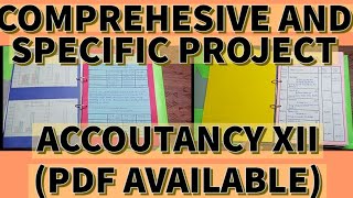 Latest accountancy project class 12thComprehensive and specificPDF AVAILABLE CBSE 20232024 [upl. by Aierb]