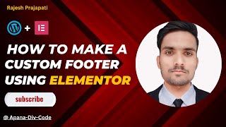 How to create footer in wordpress  Elementor page builder  Header and footer Plugin [upl. by Anelle591]