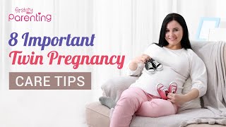 Pregnant With Twins  8 Tips to Stay Healthy [upl. by Aineles]