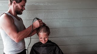 Boys Haircuts at Home  3 Generations of Haircuts  June 19 2022 [upl. by Suoirad]