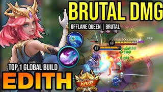 EDITH BEST BUILD 2023  BUILD TOP 1 GLOBAL EDITH GAMEPLAY  MOBILE LEGENDS✓ [upl. by Abdu]