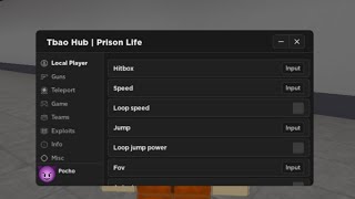 Script ADMIN PANEL PRISON LIFE 2024  Mobilepc [upl. by Nalrah]