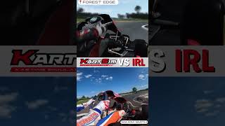 Sim VS IRL at Forest Edge Kart Track [upl. by Nagram]