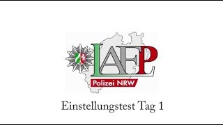 Auswahlverfahren Polizei NRW PC Test Erfahrungen Tag 1 [upl. by Cirdahc]