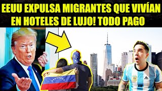 EEUU EXPULSA MIGRANTES QUE VIVÍAN GRATIS EN HOTELES [upl. by Alexander50]