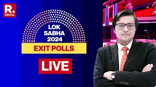 Elections 2024 Exit Poll Results LIVE Indias Biggest Election Coverage With Arnab  Republic LIVE [upl. by Akemrehs886]