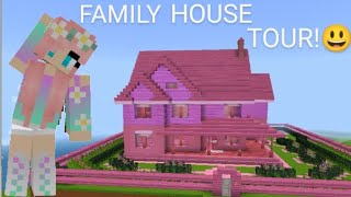 Big family house tourminecraft video family housetour enjoy [upl. by Nance360]