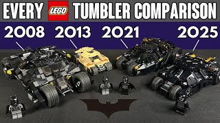 COMPARISON Every LEGO Batman TUMBLER Set 2008 2013 2021 2025 [upl. by Miller]