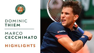 Dominic Thiem vs Marco Cecchinato  SemiFinal Highlights I RolandGarros 2018 [upl. by Buford]