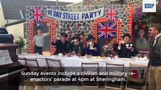 1940s weekend gets off to a flying start in Sheringham and Holt [upl. by Ayt]