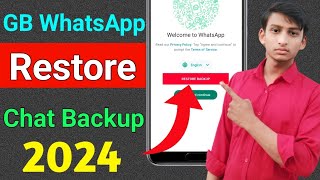 gb whatsapp restore chat backup  gb whatsapp chat backup kaise kare [upl. by Martine]