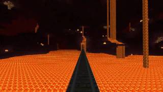 NetherHell Highway  9703 rails   Minecraft [upl. by Wolliw]