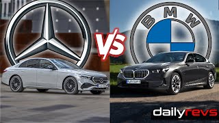 BMW 530e VS MercedesBenz E 300e  Design Comparison [upl. by Linkoski]