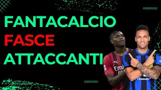 ATTACCANTI  Fasce FANTACALCIO  Chi Prendere al Fantacalcio CONSIGLI ASTA FANTACALCIO [upl. by Na]