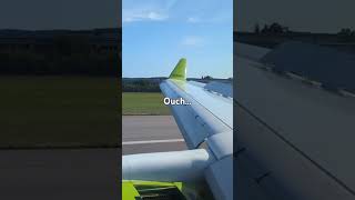 AirBaltic ROUGH landing LGW [upl. by Koral]