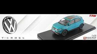 Miniatura VW TACQUA  TCROSS 2020 143 AZULVERDE FAW  VW Diecast [upl. by Gorden]