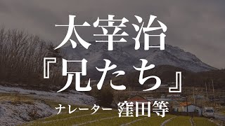 『兄たち』作：太宰治 朗読：窪田等 作業用BGMや睡眠導入 おやすみ前 教養にも 本好き 青空文庫 [upl. by Wehrle289]