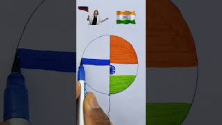 Indian 🇮🇳 Russian 🇷🇺 Flag Independence Day Republic Day shorts art youtubeshorts trending [upl. by Latashia]