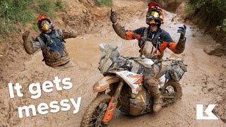 Chris Birch takes on MUD BATH MOUNTAIN on new bikes [upl. by Ahsratan397]