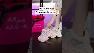 Pink Shoes For Girls New Design 🤩 sheshoe pinkshoes whiteshoes girlsshoes shorts shoes [upl. by Lorene]