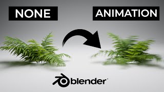 Add Wind Animation to any Foliage in Blender  Tutorial [upl. by Erlina]