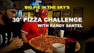 MAN VS FOOD  30quot BIG PIE IN THE SKY PIZZA CHALLENGE  WITH RANDY SANTEL [upl. by Beilul291]