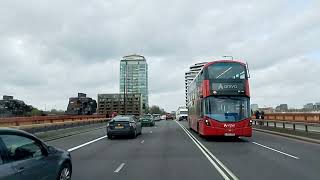 SW London Stockwell driving through Central London to Staples Corner [upl. by Alikat]