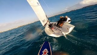 Bermuda Windsurfing  Wednesday Night Sailing [upl. by Anilorac502]