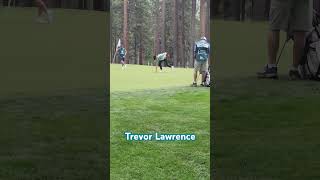 Trevor Lawrence QB for Jacksonville Jaguars makes putt ⛳️ nfl golf celeb [upl. by Vescuso]